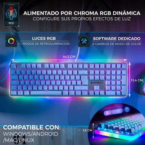 Klawiatura mechaniczna Newskill Suiko Ivory BLUE