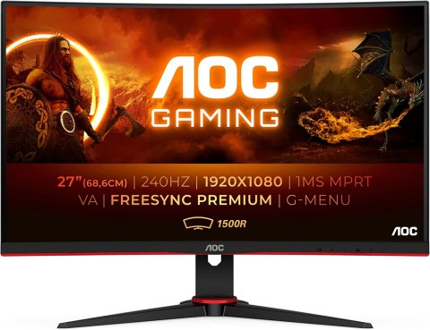 MONITOR AOC C27G2ZE 27'' FULLHD 0,5MS 240Hz OKAZJA