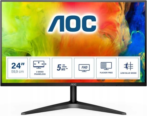 MONITOR AOC 24B1H 23,6'' FULLHD LED DO BIURA HIT!
