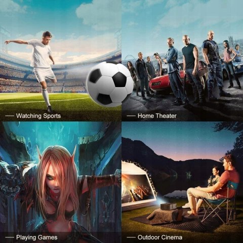 Projektor Yaber Y21 FHD 7000 LUM 7000:1 ZOOM CYFR