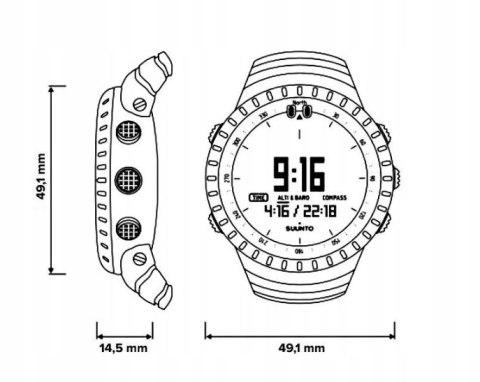 Zegarek męski Suunto Core REGULAR BLACK OKAZJA!