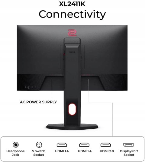 MONITOR BENQ ZOWIE XL2411K 144Hz 1MS FULLHD OKAZJA