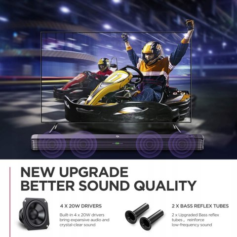 SOUNDBAR BOMAKER NJORD 2.1 150W BT USB OKAZJA HIT!