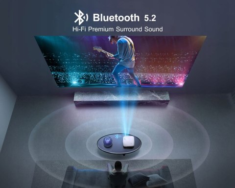 PROJEKTOR LED WIMIUS K7 WIFI 5G BT 20000:1 550ANSI