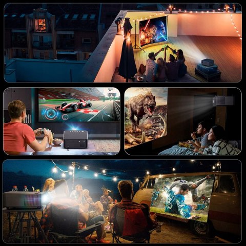 PROJEKTOR SUREWHEEL e60 5G WIFI BT 1080P 13000 LUM