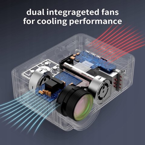 Projektor LCD Glisogo C9 szary 10 000:1 - 6000 LUM