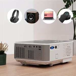 Projektor LCD Glisogo C9 szary 10 000:1 - 6000 LUM