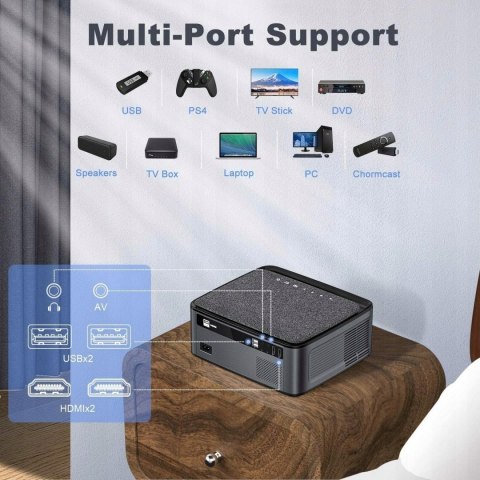 Projektor TOPTRO X1 HD 4k WIFI 5G BT 9000/370 ANSI