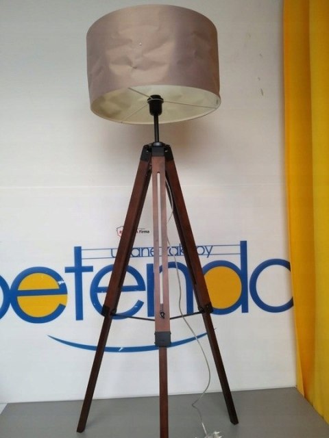 Lampa podłogowa Eglo Lantada E27 60 W brąz i beż