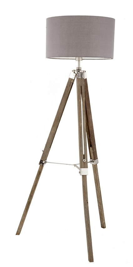 Lampa podłogowa Eglo Lantada E27 60 W brąz i beż