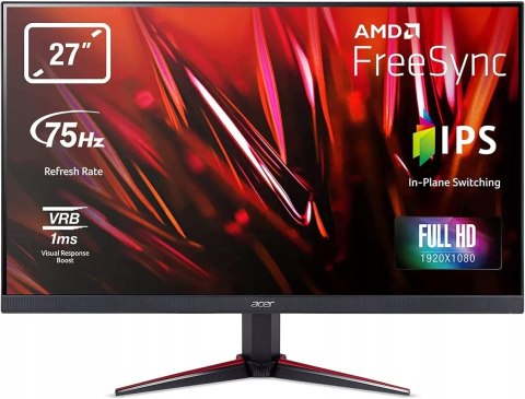 MONITOR ACER NITRO VG270 27'' FULLHD 75Hz 1MS HIT!