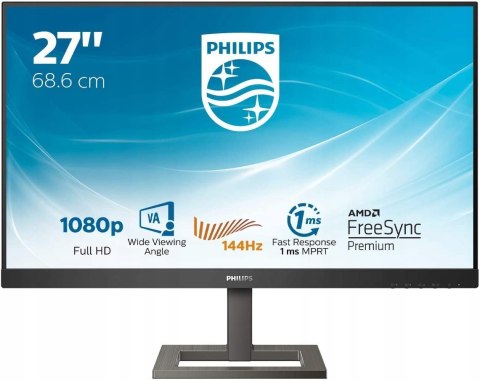 MONITOR PHILIPS 272E1GAEZ 27'' FULLHD 1MS 144Hz!
