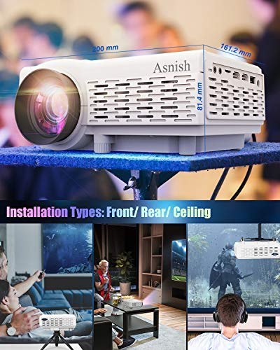 Miniprojektor LCD ASNISH 1080P HD BLUETOOTH OKAZJA