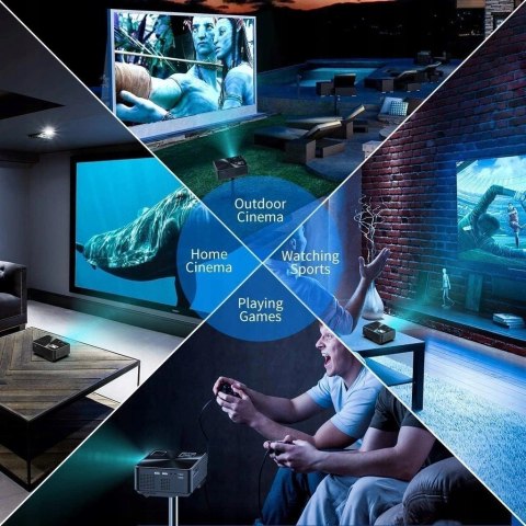 Miniprojektor LCD Yaber Y60 czarny 6000 LUM 720P