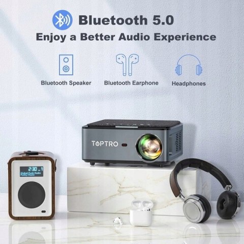 Projektor TOPTRO X1 HD 4k WIFI 5G BT 9000/370 ANSI