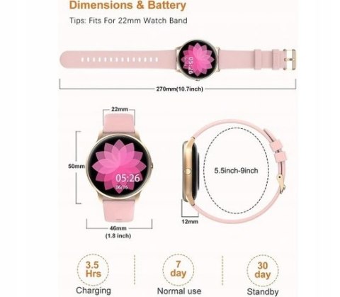 Smartwatch YAMAY SW022 różowy PULS KROKI OKAZJA! Smartwatch YAMAY SW022 różowy PULS KROKI OKAZJA!