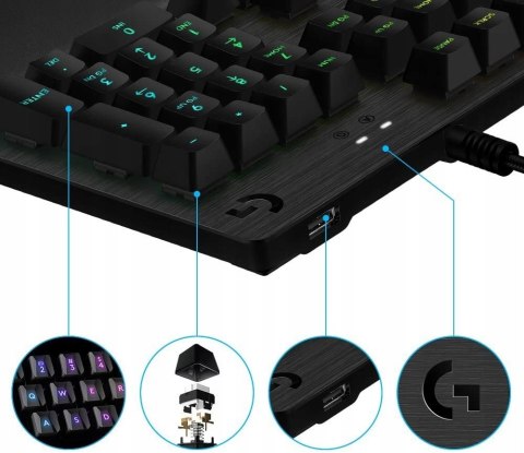 Klawiatura mechaniczna LOGITECH G513 Carbon ! DE ! Klawiatura mechaniczna LOGITECH G513 Carbon ! DE !