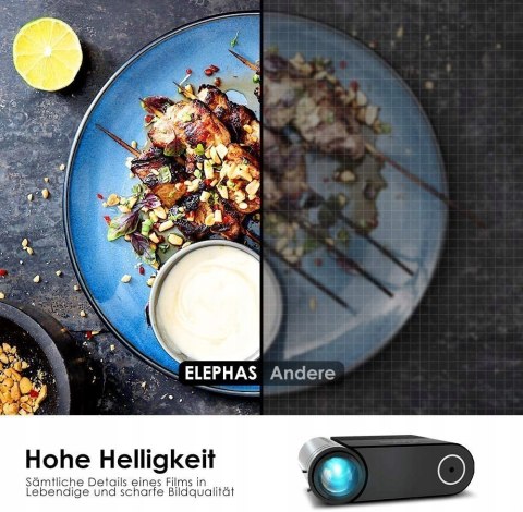 MINI PROJEKTOR LED Elephas YG420 4500 LUMENÓW 720p