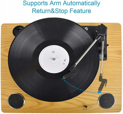 GRAMOFON MAX PAD AUX WOOD OKAZJA HIT!