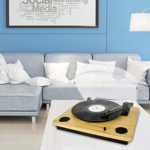 GRAMOFON MAX PAD AUX WOOD OKAZJA HIT!