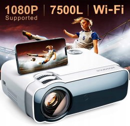 Projektor 1080P FULL HD Hogance WIFI 7500 LUMENÓW