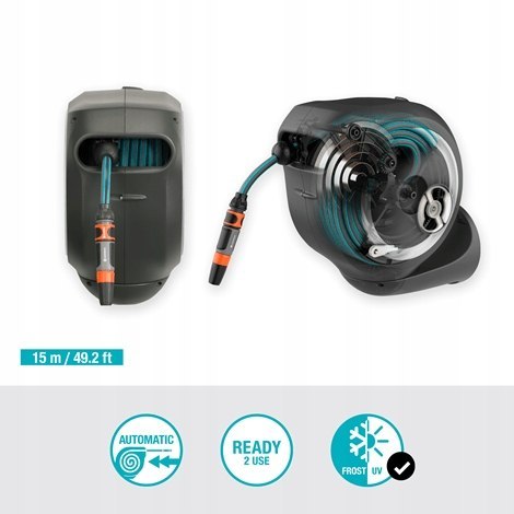 Bęben naścienny Gardena RollUp S 15m 18602-20 GW