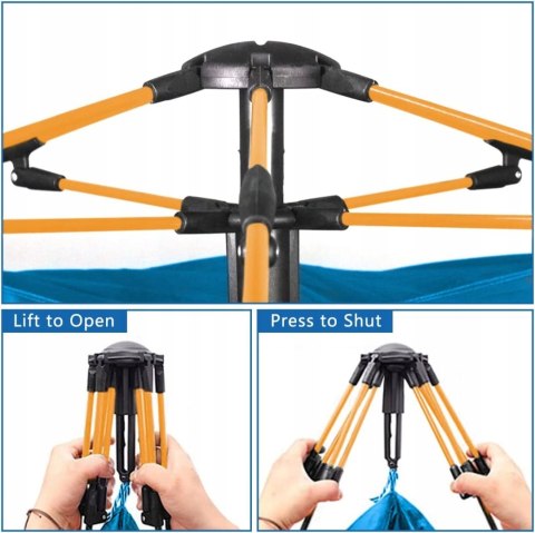 Namiot turystyczny kopułowy Qisan 3-4 osobowy