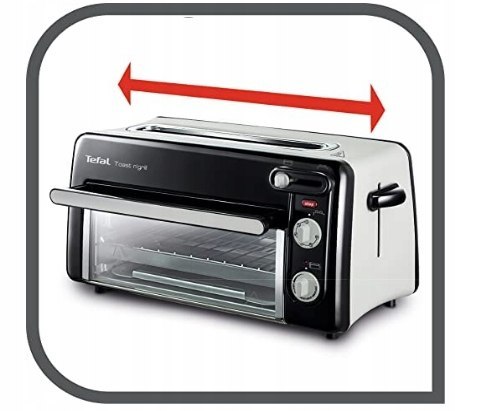 Opiekacz Tefal Toast n'Grill czarny 1300 W MEGAHIT Opiekacz Tefal Toast n'Grill czarny 1300 W MEGAHIT