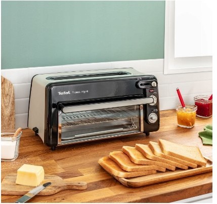 Opiekacz Tefal Toast n'Grill czarny 1300 W MEGAHIT Opiekacz Tefal Toast n'Grill czarny 1300 W MEGAHIT