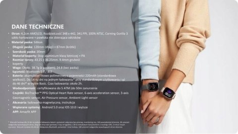 Smartwatch Amazfit GTS SZARY AMOLED MEGAOKAZJA!