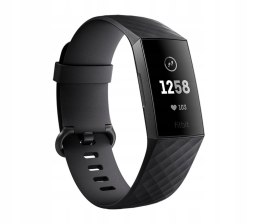 Smartwatch Fitbit Charge 3 czarny OPASKA SPORTOWA