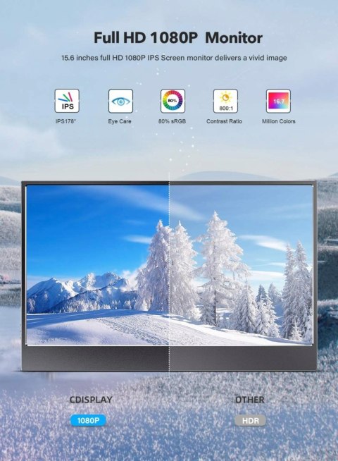 MONITOR EVICIV M156F20 15,6'' FULLHD PRZENOŚNY HIT