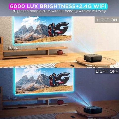 Projektor Bomaker GC557 WiFI 720P 6000 LUM HDMI