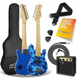 Gitara elektryczna 3rd Avenue STX30BKPK BLUE CAMO