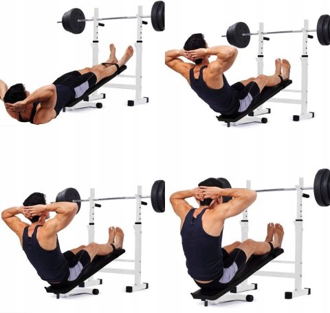 Ławka treningowa regulowana Ise SY-544 biała