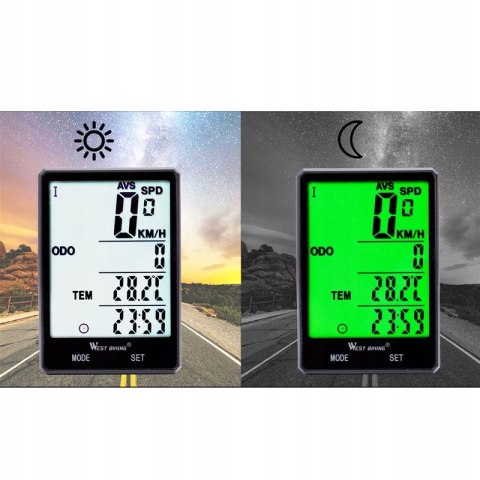 Licznik rowerowy bezprzewodowy West biking 029 HIT