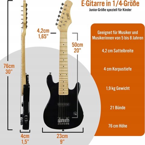 Gitara elektryczna 3rd Avenue 1/4 dla dzieci HIT