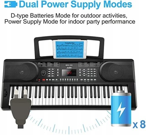 KLAWISZE STATYW SIEDZISKO ZESTAW - Moukey mek-200