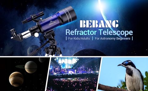 Teleskop Astronomiczny BEBANG 70/400 400 mm ZOBACZ