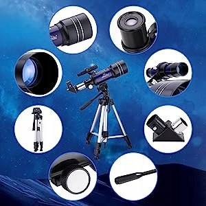 Teleskop Astronomiczny BEBANG 70/400 400 mm ZOBACZ