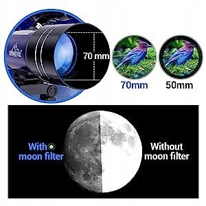 Teleskop Astronomiczny BEBANG 70/400 400 mm ZOBACZ