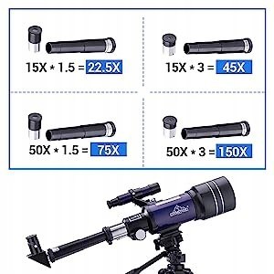 Teleskop Astronomiczny BEBANG 70/400 400 mm ZOBACZ