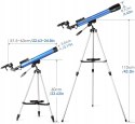 Teleskop TELMU F60050M/5 do obserwacji nieba HIT