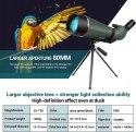 Lunety do obserwacji ptaków 100 mm i 25-75X OKAZJA