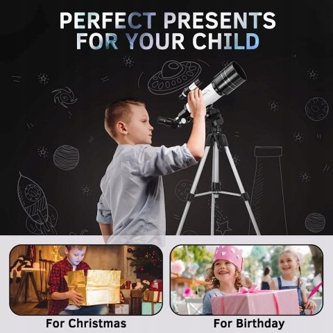 Teleskop astronomiczny MAXLAPTER dla dzieci 400/70