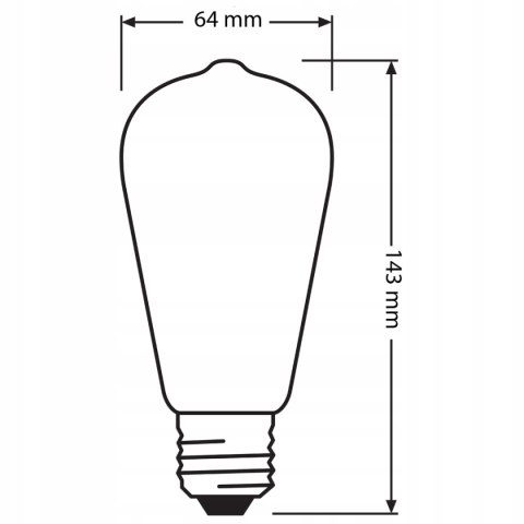 Osram Parathom 40W 470lm 2700k Ciepły Biały E27