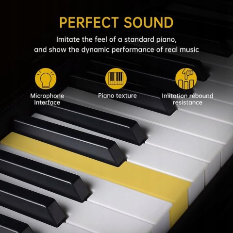 Klawisze Fortepianowe Lankro 61 Klawiszy LED !