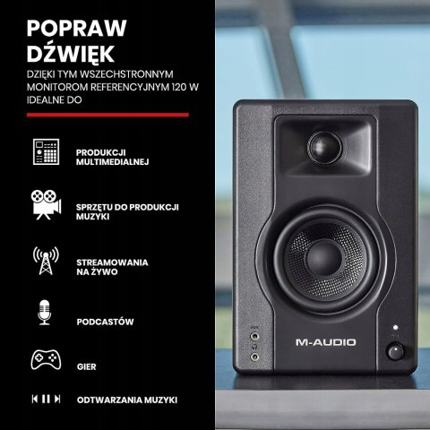 MONITORY STUDYJNE M-AUDIO BX4 120W BLUETOOTH HIT!
