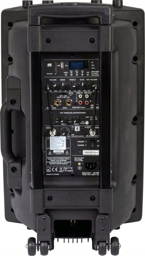 PRZENOŚNY GŁOŚNIK IBIZA PORT12VHF-BT BLACK OKAZJA!