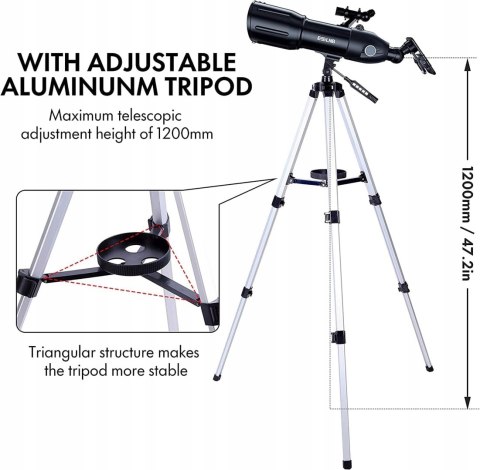 ESSLNB Teleskop astronomiczny 40080 400mm/80mm HIT